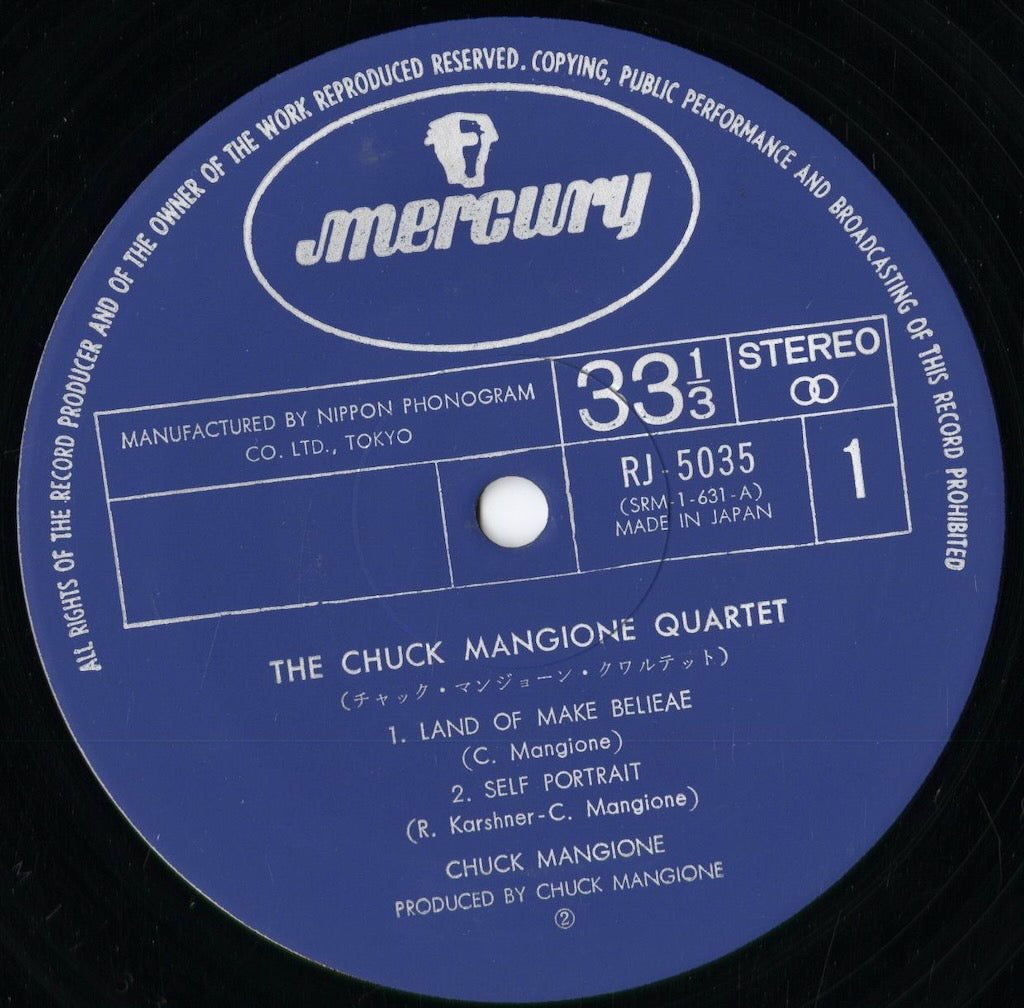 Chuck Mangione - The Chuck Mangione Quartet (RJ-5035) 1972 JPN Mercury｜中古LP