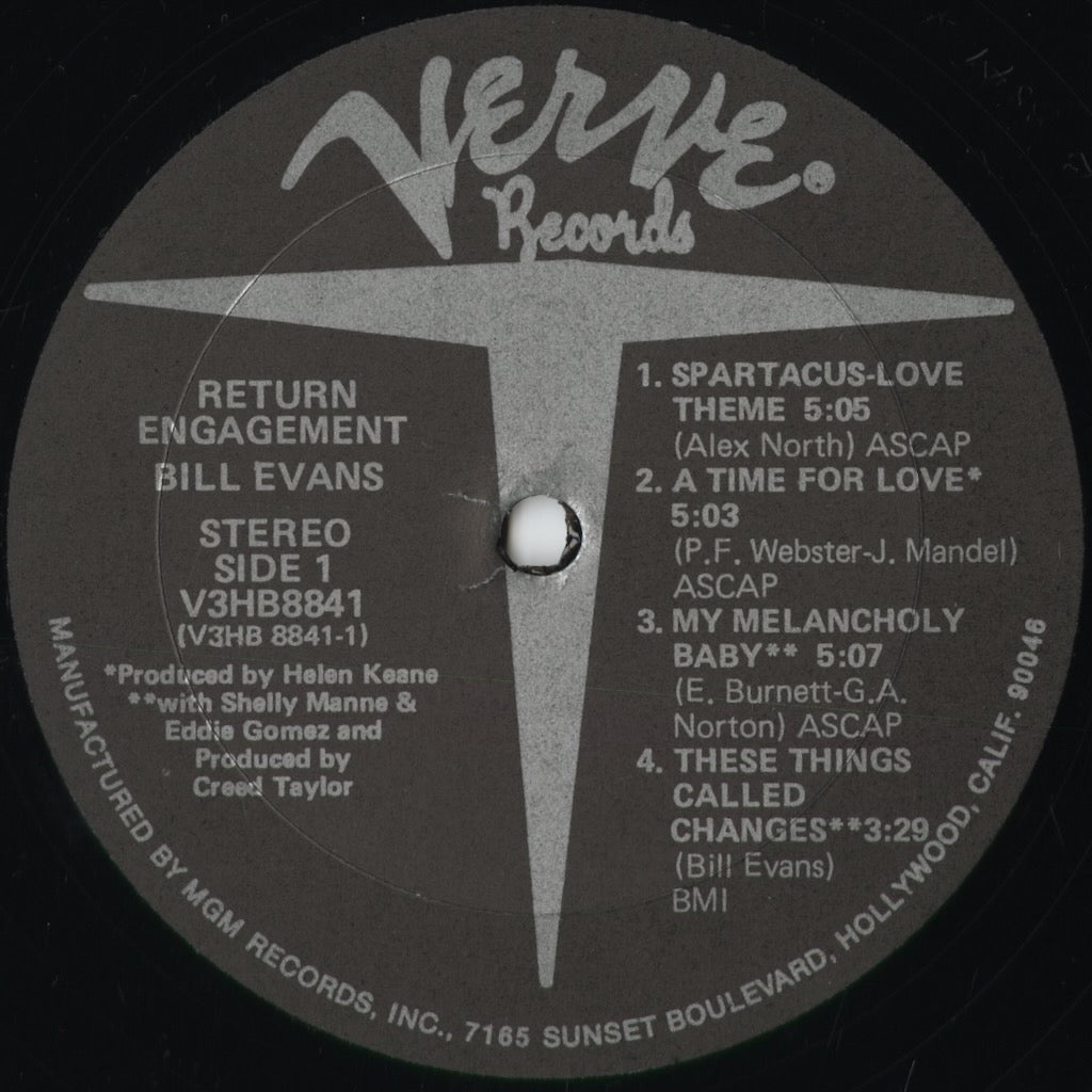 Bill Evans - Verve Return Engagement (V3HB-8841) 1974 US Verve｜中古LP