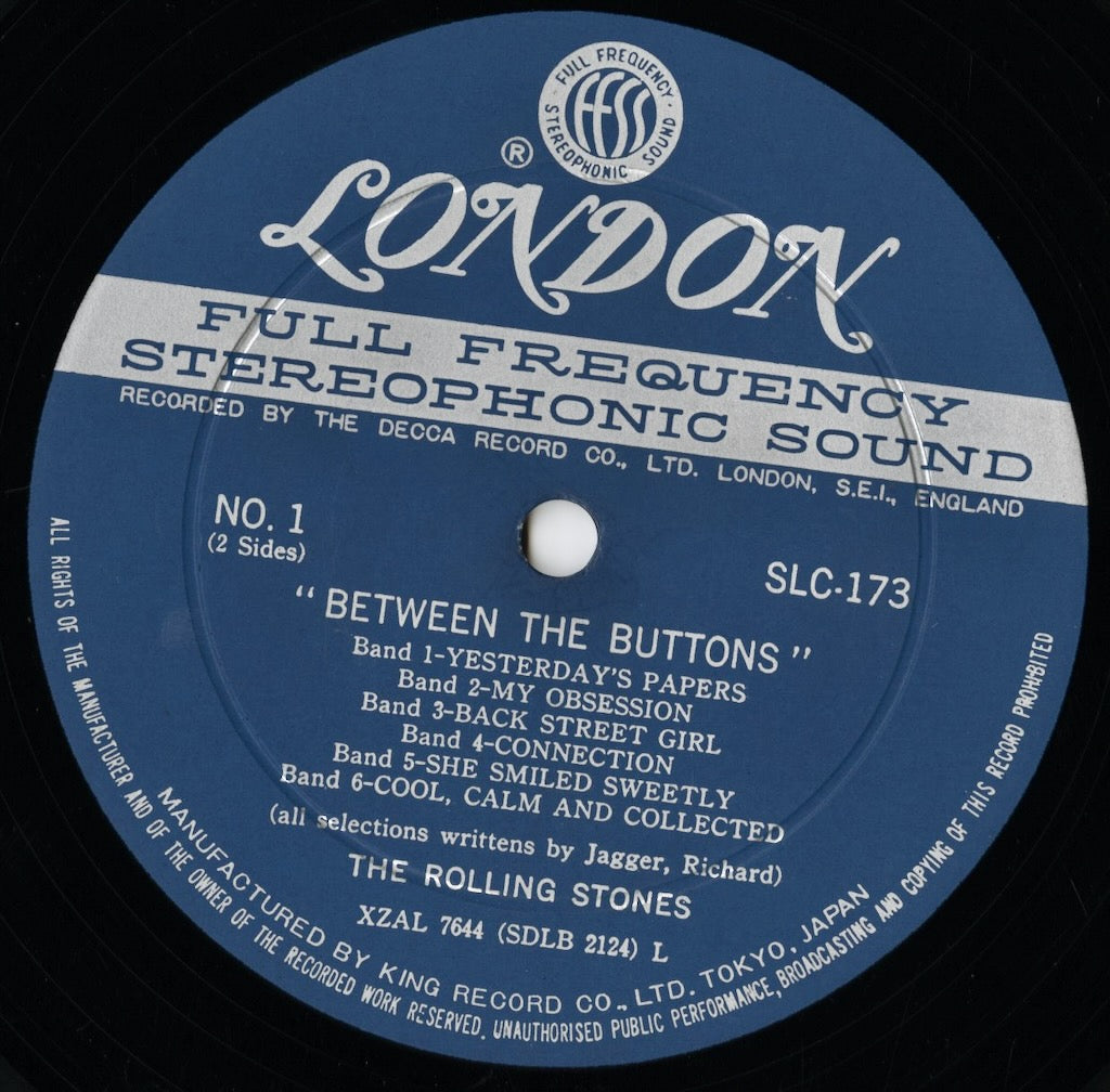 Rolling Stones / Between The Buttons (SLC 173) LP 1967 JPN London/King Records｜中古LP