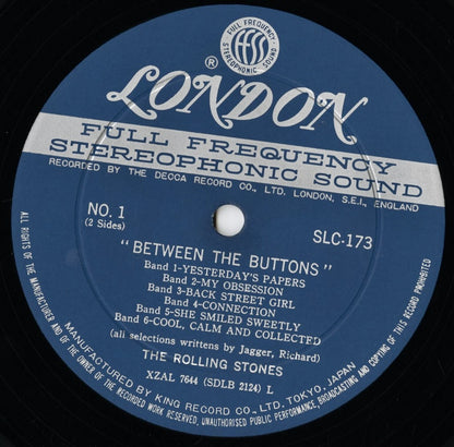 Rolling Stones / Between The Buttons (SLC 173) LP 1967 JPN London/King Records｜中古LP