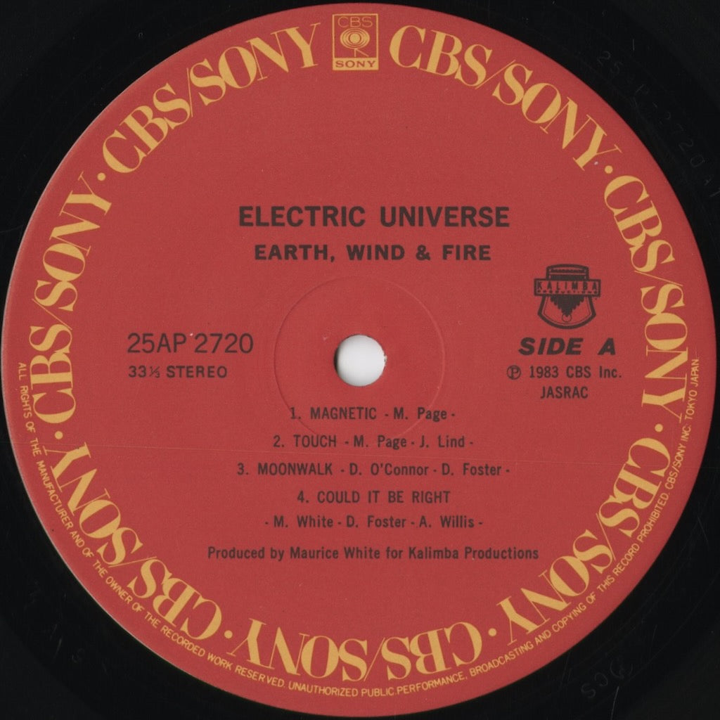 Earth, Wind & Fire - Electric Universe (25AP 2720) 1983 JPN CBS/Sony｜中古LP
