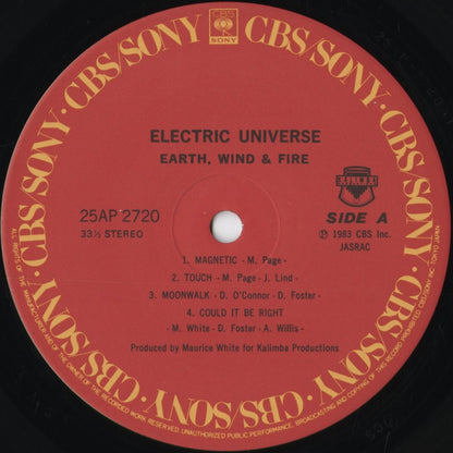 Earth, Wind & Fire - Electric Universe (25AP 2720) 1983 JPN CBS/Sony｜中古LP