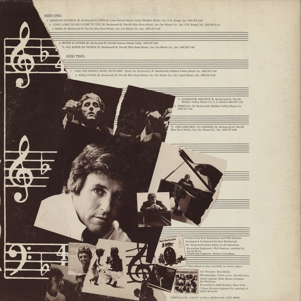 Burt Bacharach - Burt Bacharach 1971 (SP3501) 1971 US A&M｜中古LP