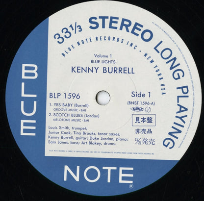 Kenny Burrell - Blue Lights Volume 1 (BLP 1596) 1984 JPN Blue Note｜中古LP