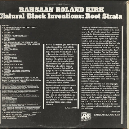Roland Kirk - Natural Black Inventions: Root Strata (SD 1578) 1971 US Atlantic｜中古LP