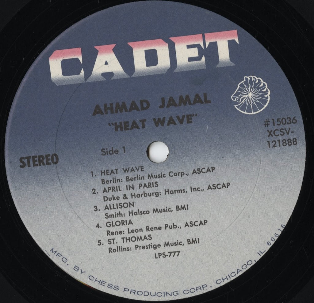 Ahmad Jamal - Heat Wave (LPS-777) LP 1966 US Cadet｜中古LP