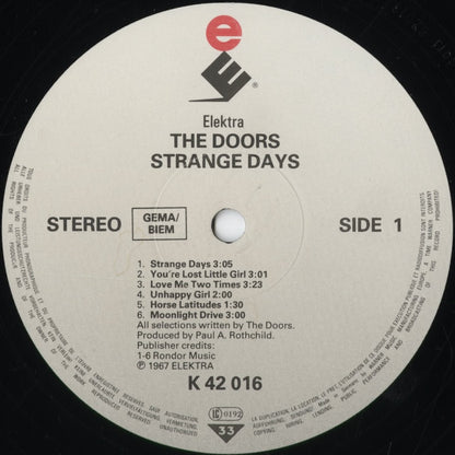 The Doors - Strange Days (K 42 016) 1991 GER Elektra｜中古LP