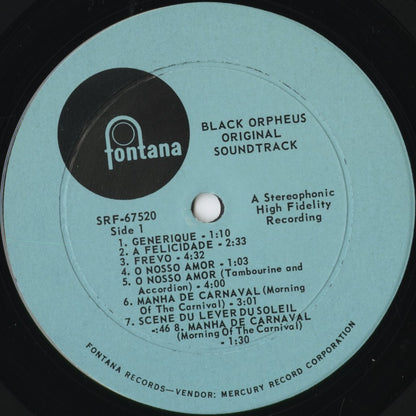 Antonio Carlos Jobim / Luiz Bonfa - The Original Sound Track From The Film Black Orpheus (SRF 67520) 1963 US Fontana｜中古LP