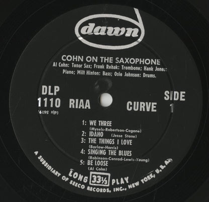 Al Cohn / アル・コーン / Cohn On The Saxophone (DLP 1110)