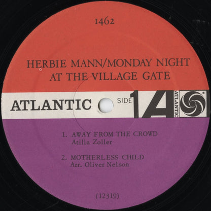 Herbie Mann - Monday Night at the Village Gate (1462) 1966 US Atlantic｜中古LP