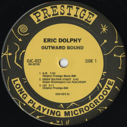 Eric Dolphy - Outward Bound (OJC-022) 1987 US New Jazz / OJC｜中古LP