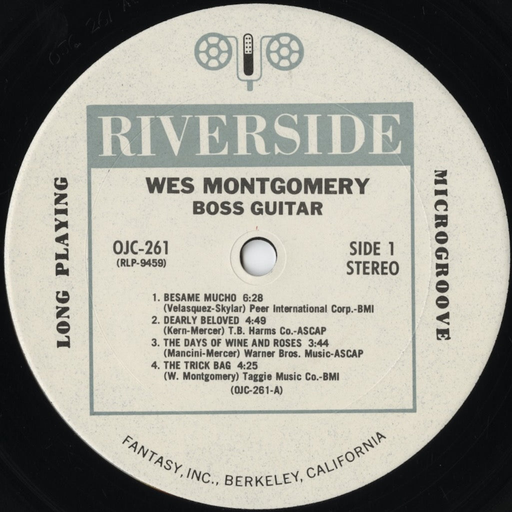 Wes Montgomery - Boss Guitar (OJC-261) 1986 US Riverside / Original Jazz Classics｜中古LP