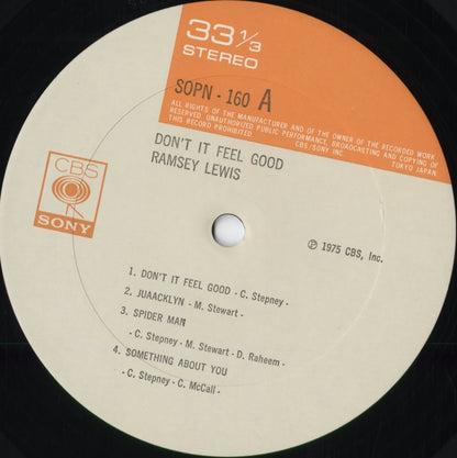 Ramsey Lewis - Don't It Feel Good (SOPN 160) 1975 JPN CBS/Sony｜中古LP