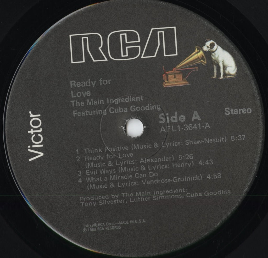 The Main Ingredient - Ready For Love (AFL1-3641) 1980 US RCA｜中古LP