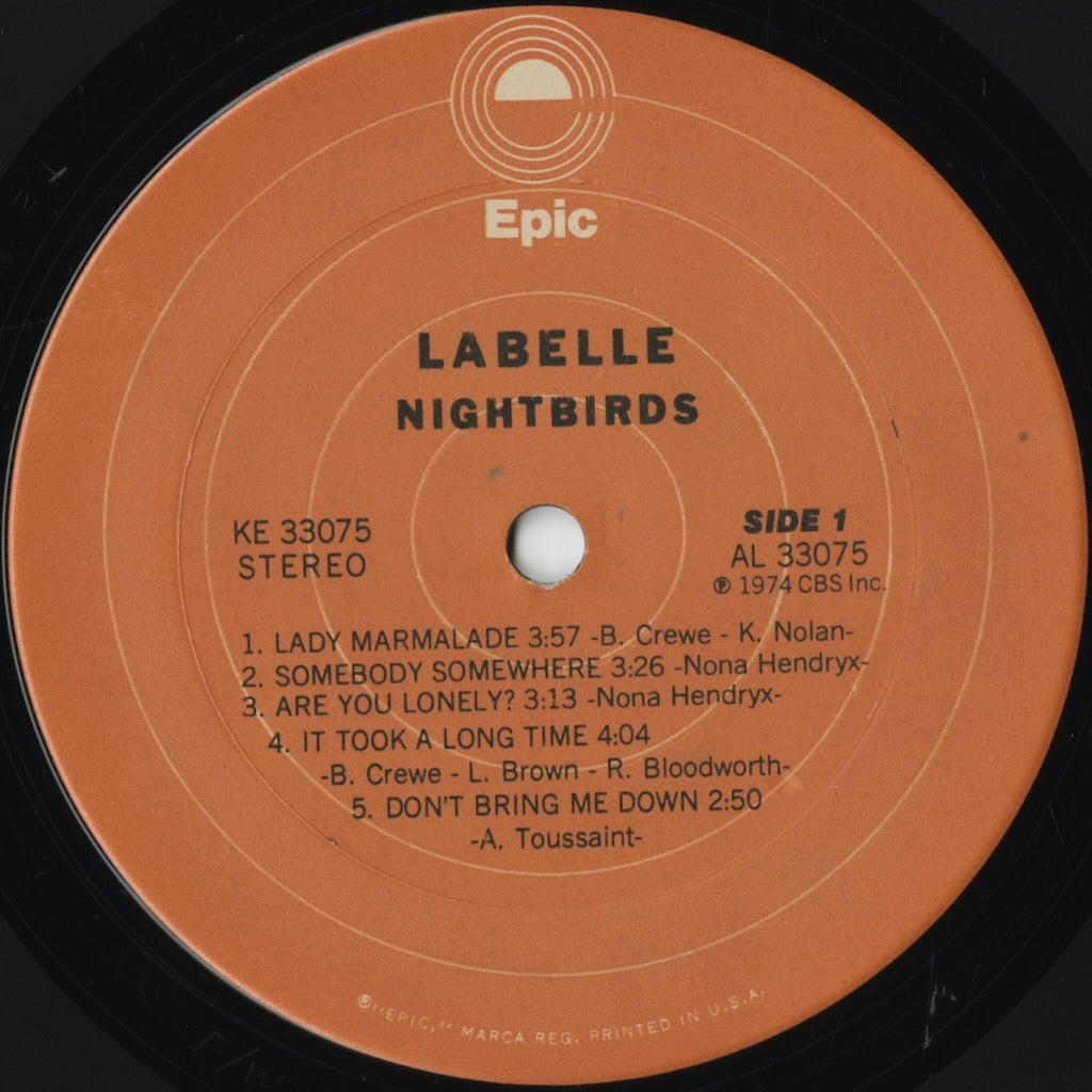 Labelle - Nightbirds (KE 33075) 1974 US Epic｜中古LP