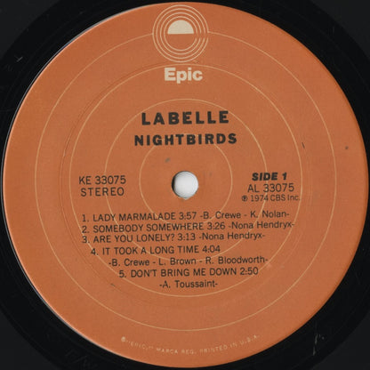 Labelle - Nightbirds (KE 33075) 1974 US Epic｜中古LP