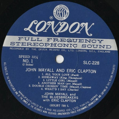 John Mayall & The Bluesbreakers / ジョン・メイオール　エリック・クラプトン / John Mayall & The Bluesbreakers With Eric Clapton (SLC-228)