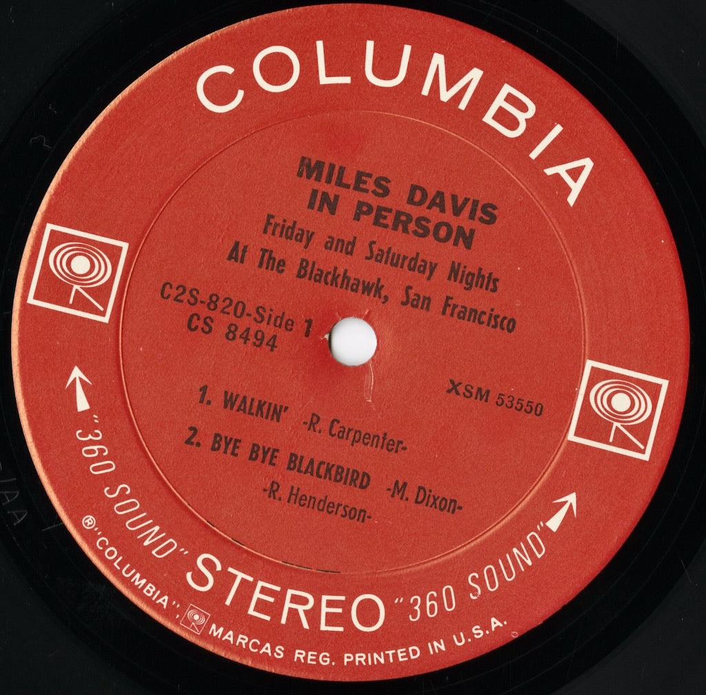 Miles Davis / In Person Friday And Saturday Nights At The Blackhawk, Complete (C2S 820) Columbia 2LP label