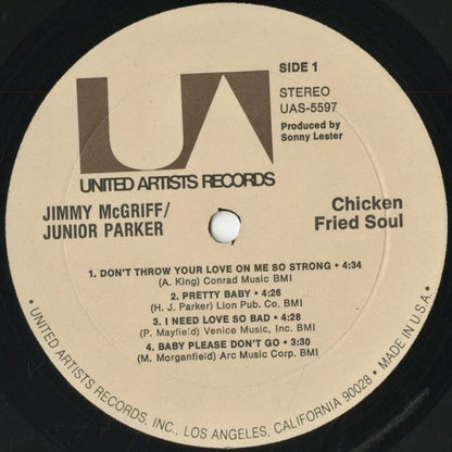 Jimmy McGriff & Junior Parker - Chicken Fried Soul (UAS-5597) LP 1972 US United Artists｜中古LP