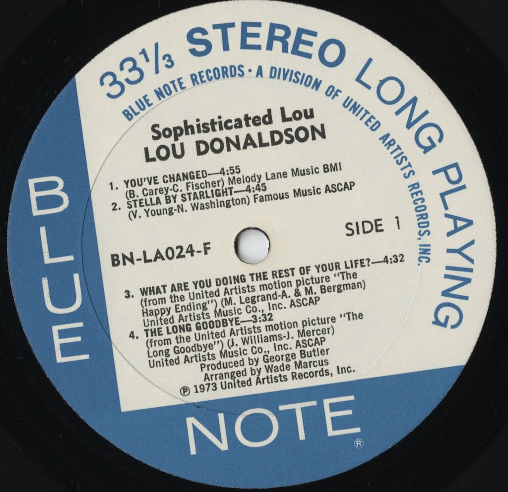 Lou Donaldson – Sophisticated Lou (BN-LA024-F) LP 1973 US Blue Note｜中古LP