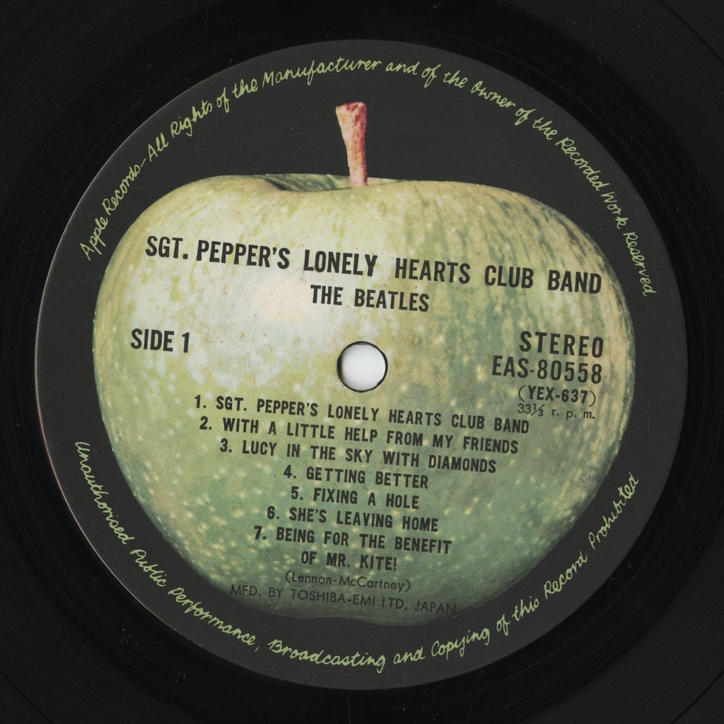 The Beatles – Sgt. Pepper's Lonely Hearts Club Band (EAS-80558) LP 1976 JPN Apple | 中古LP