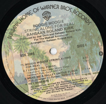 Rahsaan Roland Kirk - Boogie Woogie String Along For Real (BSK 3085) 1978 US Warner Bros｜中古LP