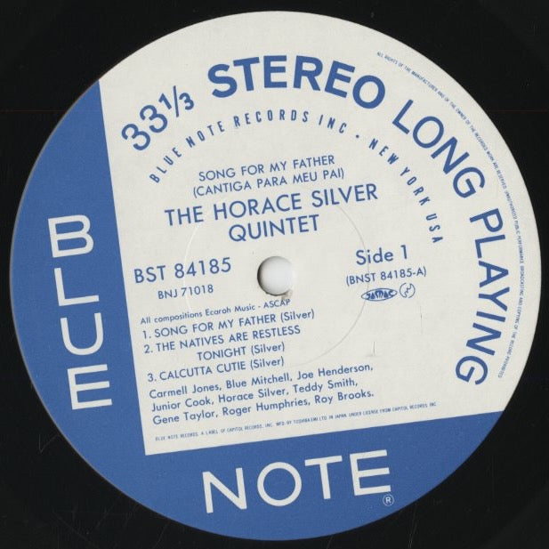 Horace Silver / ホレス・シルヴァー / Song For My Father (BNJ-71018)