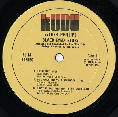 Esther Phillips – Black Eyed Blues (KU-14) LP 1973 US KUDU | 中古LP