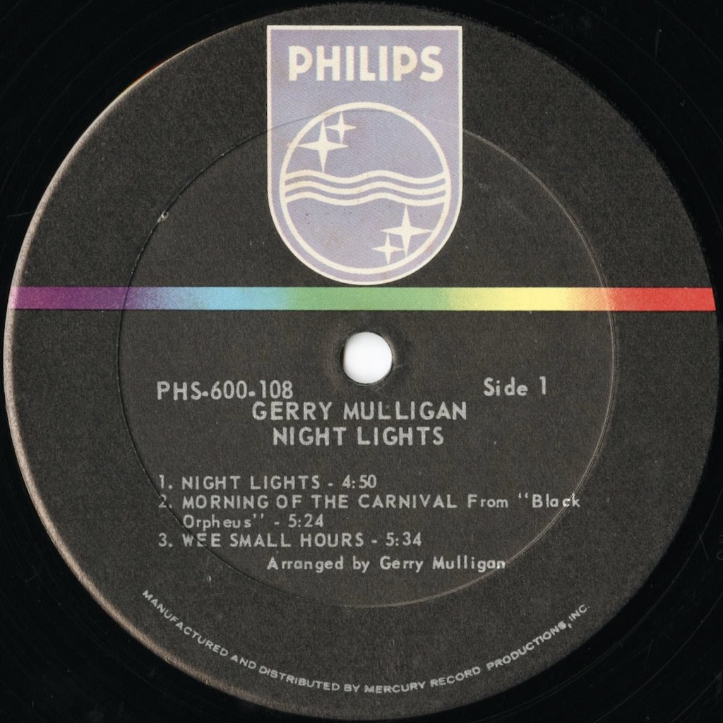 Gerry Mulligan / ジェリー・マリガン / Night Lights (PHS 600-108)