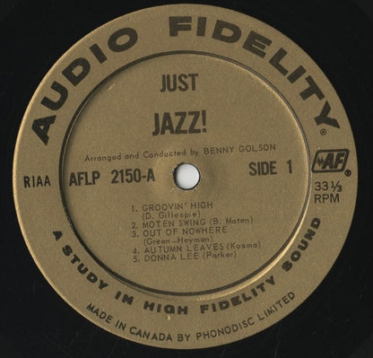 Benny Golson / ベニー・ゴルソン / Just Jazz! (AFLP 2150)