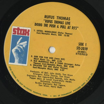 Rufus Thomas / ルーファス・トーマス / Live Doing The Push & Pull At P.J.'s (STS-2039)