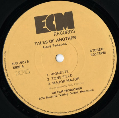 Gary Peacock - Tales Of Another (PAP-9078) LP 1977 JPN ECM｜中古LP