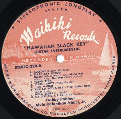 Gabby Pahinui - Hawaiian Slack Key Guitar Instrumental Vol.II (320) LP 1963 US Waikiki Records｜中古LP