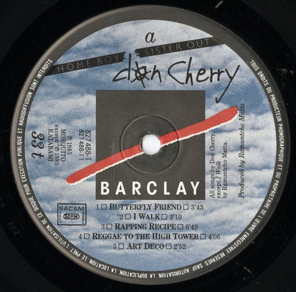 Don Cherry - Home Boy (827 488-1) 1985 FRA Barclay｜中古LP
