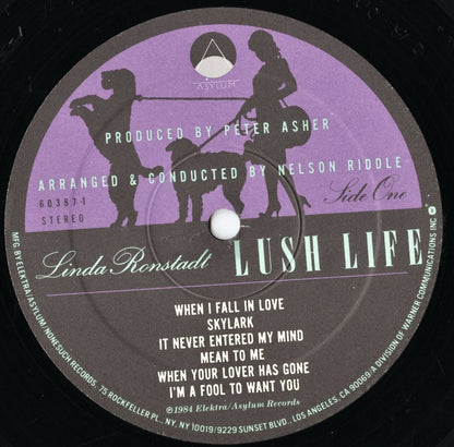 Linda Ronstadt - Lush Life (60387-1) LP 1984 US Asylum｜中古LP