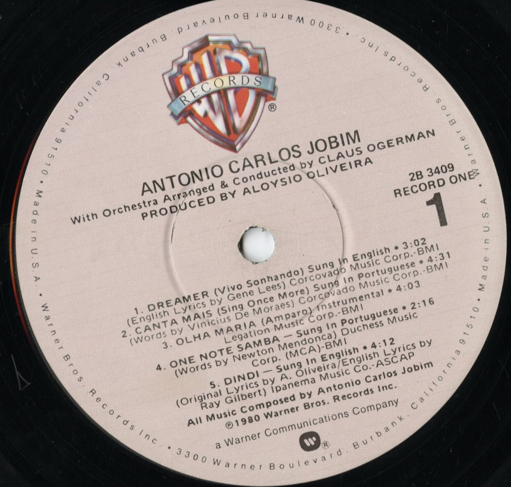 Antonio Carlos Jobim - Terra Brasilis (2B3409) LP 1980 US Warner Bros｜中古LP