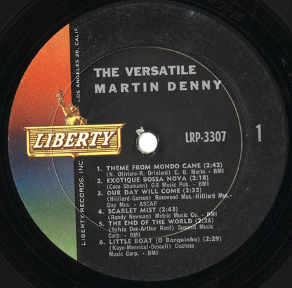 Martin Denny - The Versatile Martin Denny (LRP-3307) LP 1963 US Liberty MONO｜中古LP