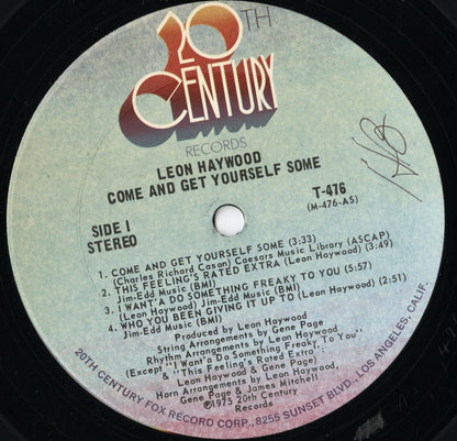 Leon Haywood - Come And Get Yourself Some (T-476) LP 1975 US 20th Century｜中古LP