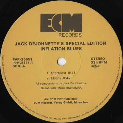 Jack DeJohnette's Special Edition - Inflation Blues (PAP-25551) 1983 JPN ECM｜中古LP