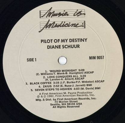 Diane Schuur - Pilot Of My Destiny (MIM 9057) 1982 US Music Is Medicine｜中古LP