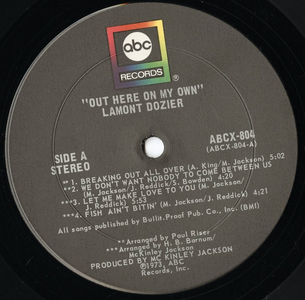 Lamont Dozier - Out Here On My Own (ABCX804) LP 1973 US ABC｜中古LP