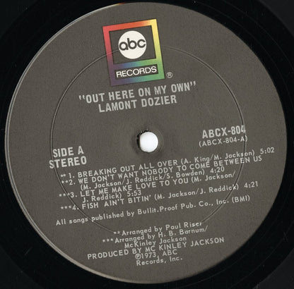 Lamont Dozier - Out Here On My Own (ABCX804) LP 1973 US ABC｜中古LP