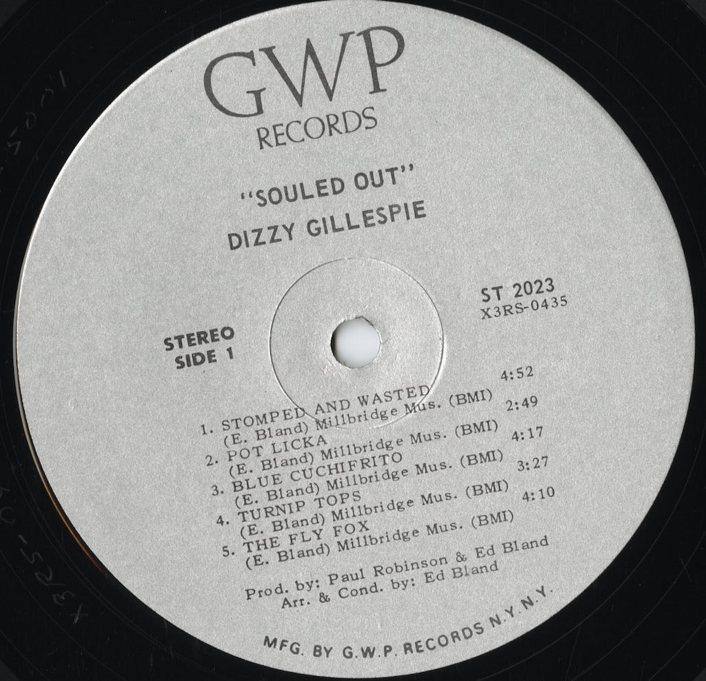 Dizzy Gillespie - Souled Out (ST 2023) 1970 US GWP｜中古LP