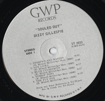 Dizzy Gillespie - Souled Out (ST 2023) 1970 US GWP｜中古LP