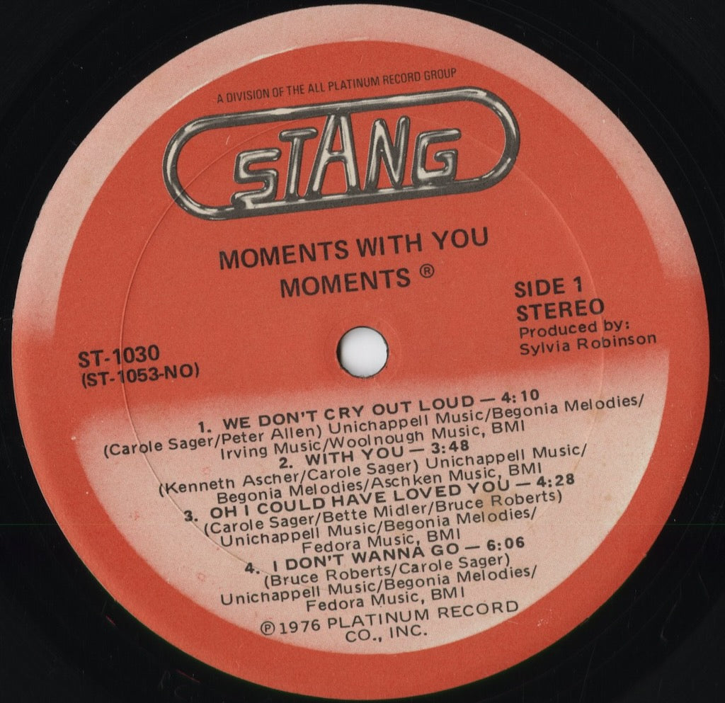 Moments - Moments With You (ST-1030) 1978 US Stang｜中古LP