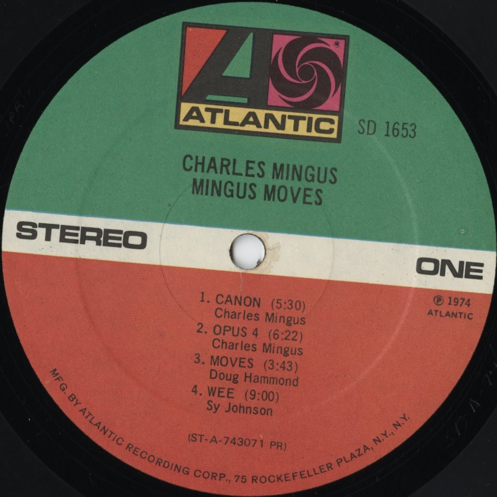 Charles Mingus – Mingus Moves (SD 1653) LP 1974 US Atlantic | 中古LP