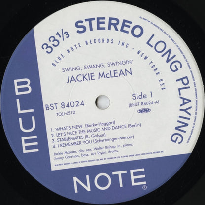 Jackie McLean / Swing Swang Swingin' (TOJJ-6512) LP 2004 JPN Blue Note｜中古LP