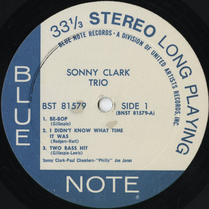 Sonny Clark - Sonny Clark Trio (BST 81579) 1972 US Blue Note｜中古LP