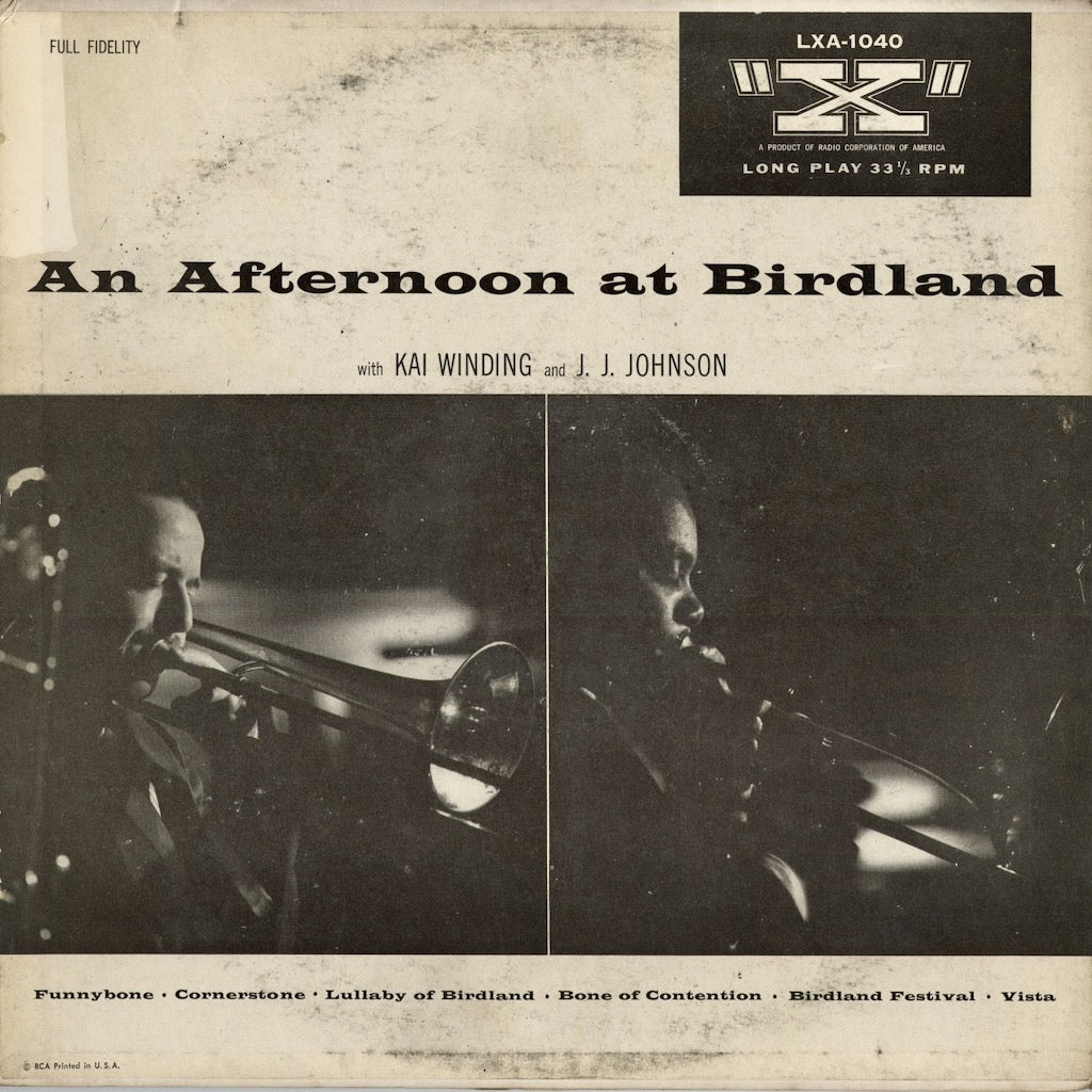 J.J. Johnson And Kai Winding - An Afternoon At Birdland (LXA 1040) 1956 US "X"｜中古LP