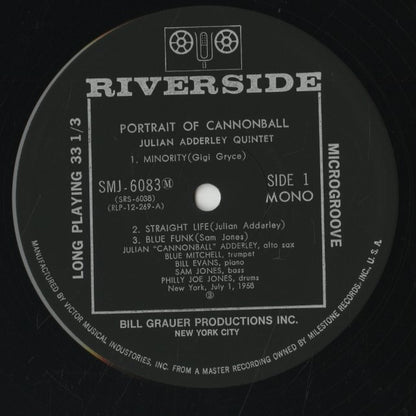 Julian Adderley / ジュリアン・アダレイ / Portrait Of Cannonball (SMJ-6083M)